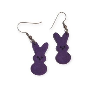 Purple Bunny Earrings
